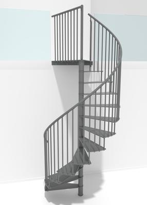 Sraigtiniai laiptai Minka Portofino, 160 cm x 300.3 cm