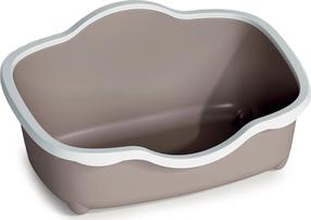 Kačių tualetas su rėmu Zolux Chic Open 590109TAU, šviesiai ruda sp., uždaras, 56 cm x 38.5 cm x 26 cm