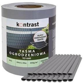Tvoros juosta Kontrast, 19 cm, šviesiai pilka sp.