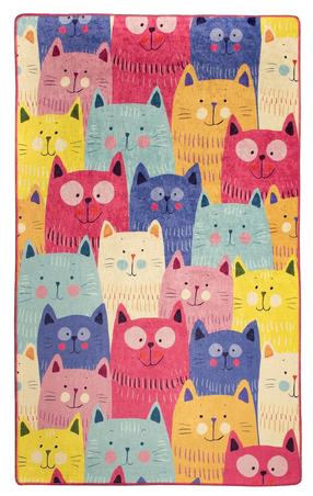 Kilimas Conceptum Hypnose Cats Multi 876CHL1132, įvairių spalvų, 190 cm x 140 cm
