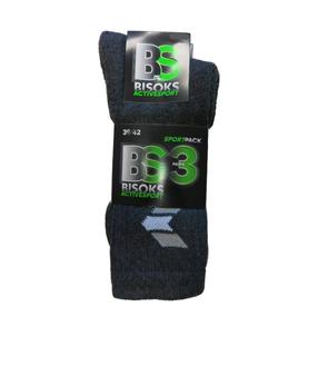 Спортивные носки Bisoks Sport 11011K, черный цв., 43-46, 3 шт.
