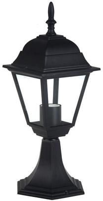 Pastatomas lauko šviestuvas, 60W, E27, juoda sp., 42 cm
