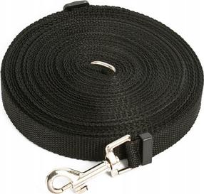Suņu pavada LeanToys Leash, melna krās., S-M