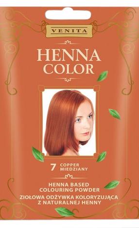 Spalvota pudra Venita Henna Color, vario, Copper 7, 25 ml
