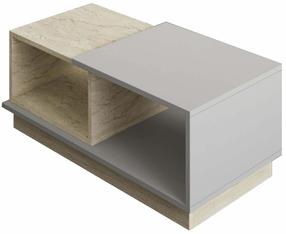 Kohvilaud Kalune Design Consept, hall v./travertine v., 45 cm x 90 cm x 36 cm