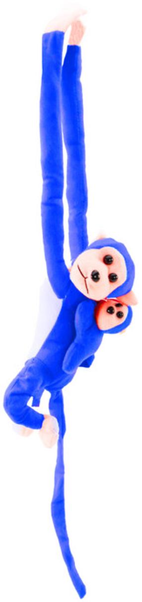 Pliušinis žaislas beždžionė Lean Toys 16835, mėlyna sp., 90 cm