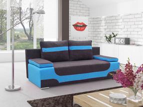 Диван Area Alova 48, Alova 29, синий цв./серый цв., 92 x 200 см x 90 см