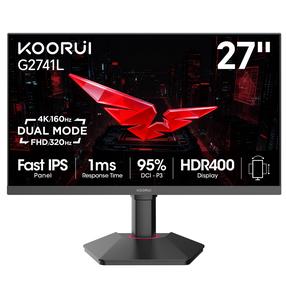 Monitors Koorui G2741L, IPS, 320 Hz, UHD, 27"