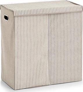 Skalbinių dėžė Zeller Stripes, 120 l, smėlio sp., 61.5 cm x 31 cm x 36 cm