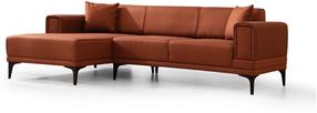 Kampinė sofa - lova Atelier Del Sofa Horizon, raudona sp., kairinė, 250 x 140 cm x 77 cm
