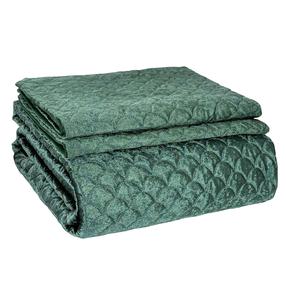 Lovatiesės komplektas Domoletti Mink, žalia, 220 cm x 240 cm