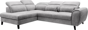 Kampinė sofa Noble Nube 3, pilka sp., kairinė, 201 x 255 cm x 100 cm