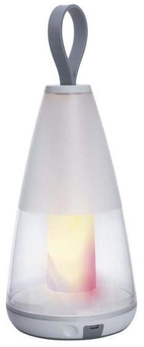 Āra galda lampa Lutec Papper, 4.5W, LED, IP54, balta krās., 12 cm x 29 cm