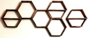 Sieninė lentyna Kalune Design Raf 109, riešuto sp., 37 cm x 10 cm x 40 cm