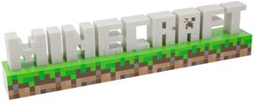 Šviestuvas Paladone Minecraft Logo, balta sp./juoda sp.