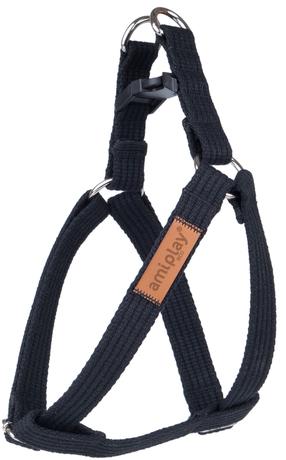 Шлейки для собак Amiplay Cotton, черный цв., 600 - 1150 мм x 30 мм, 60-115