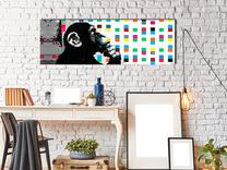 Reprodukcija Artgeist Banksy: The Thinker Monkey HK6348-DK150, 150 cm x 50 cm