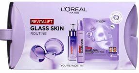 Sejas kopšanas līdzekļu komplekts sievietēm L'Oréal Paris Revitalift Filler Glass Skin Routine Set, 3 gab.