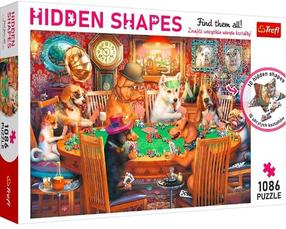Pusle Trefl Hidden Shapes Game Night 10749, 48 cm x 68.3 cm, 1086 tk, mitmevärviline
