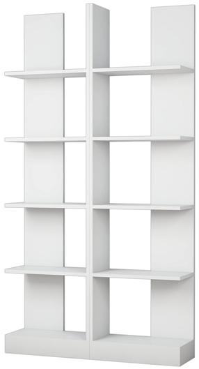 Pastatoma lentyna Kalune Design Ikiz 835PUQ3639, balta sp., 187 cm x 25.8 cm x 100 cm