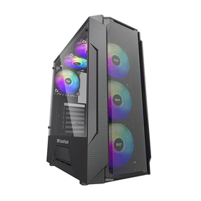 Корпус компьютера darkFlash LEO Case, прозрачный цв./черный цв.