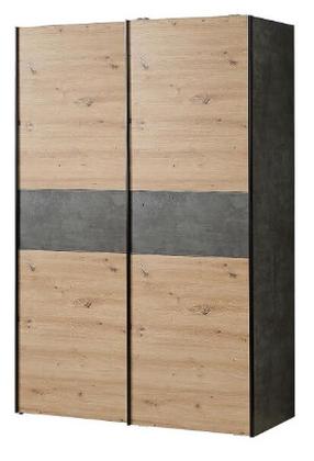 Spinta Forte Shipts OZLS723X9-M171, medžio sp./pilka sp., 61.2 cm x 120 cm x 190.5 cm