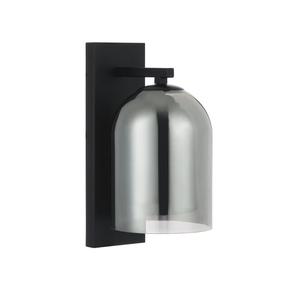 Светильник настенный Light Prestige Elaris, E27, 1 x 15 Вт, серый цв. / черный цв., 10 x 21 cm