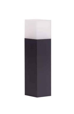 Brīvi stāvošs āra gaismeklis Su-Ma Cube, 20W, E27, IP44, melna krās., 8 cm x 33 cm