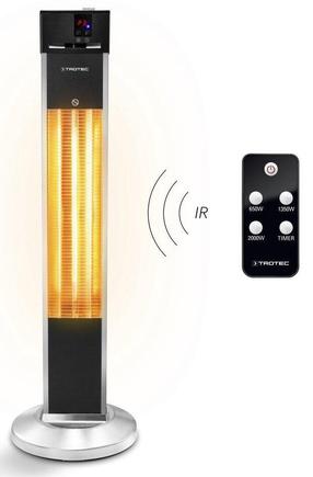 Kahjustatud pakendiga toode. Infrapuna kütteseade Trotec IRS 2000 E, 2 kW, Hõbe v./Must v. 