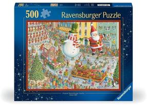 Puzle Ravensburger Here Comes Christmas, 36 cm x 49 cm, 500 gab., daudzkrāsaina