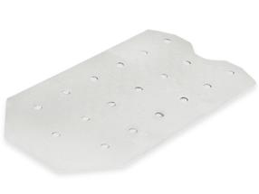 Vonios grindų kilimėlis Gedy 983672 02, baltas, 71 cm x 36 cm