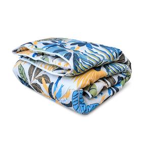 Antklodė FAM Home Tropical Breeze, 160 x 200 cm, balta/žalia