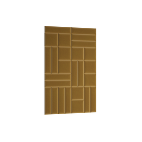 Dekoratiivsed tekstiilist seinapaneelid Quadratta, 195 cm x 120 cm, 3.5 cm, kollane v., 26 tk