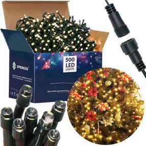Lempučių girlianda Springos CL0524, 31.5 m, šiltai balta sp., 500 LED