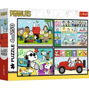 Пазл 4in1 Trefl Peanuts Adventures 13370, 24 см x 32 см, 1000 шт., многоцветный