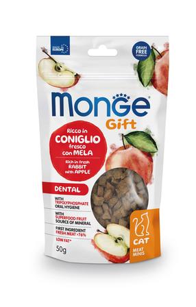 Skanėstas katėms Monge Meat Minis Rabbit with Apple, triušiena, 0.05 kg