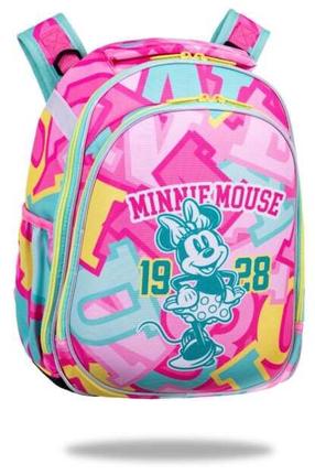 Mokyklinė kuprinė Disney Turtle Minnie Mouse, geltona sp./rožinė sp./turkio sp., 44 cm x 29 cm x 16 cm