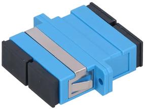 Adapteris Extralink SC/UPC, Single-Mode, Duplex, zila krās.