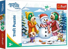 Puzle Trefl Trefliks Winter Fun 18300, 20 cm x 27 cm, 30 gab., daudzkrāsaina