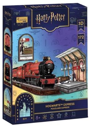 3D puzle Cubicfun Hogwarts Express, 50 cm x 16 cm, 172 gab.