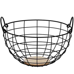 Vaisių ir daržovių krepšelis Springos KI0147, plienas, 28 cm x 28 cm x 28 cm, ruda sp./juoda sp.