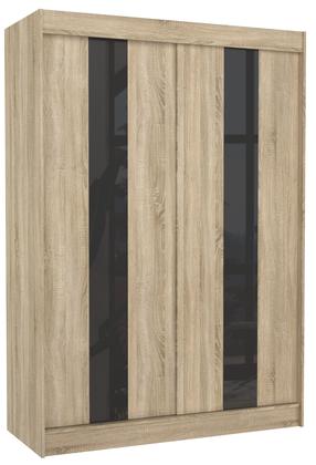 Spinta ADRK Karen, skaidri sp./juoda sp./rusva sp., 61 cm x 150 cm x 215 cm