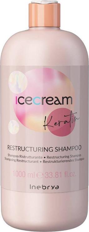 Шампунь Inebrya Ice Cream Keratin Restructuring, 1000 мл
