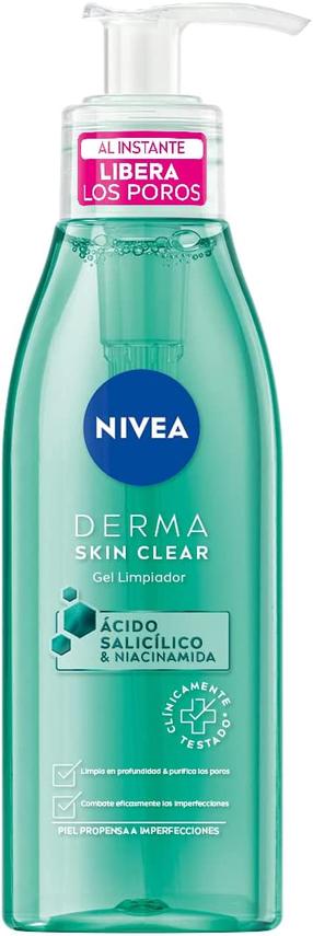 Очищающий гель для лица Nivea Derma Skin Clear, 150 мл
