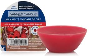 Vaškas, aromatinė Yankee Candle Wax Melt Red Raspberry, 8 h, 22 g, raudona sp.