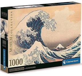 Dėlionė Clementoni Hokusai: La Grande Onda 39707, 50 cm x 70 cm, 1000 vnt., įvairių spalvų