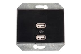 USB įkroviklis Vilma XP500, blizgi juoda sp.