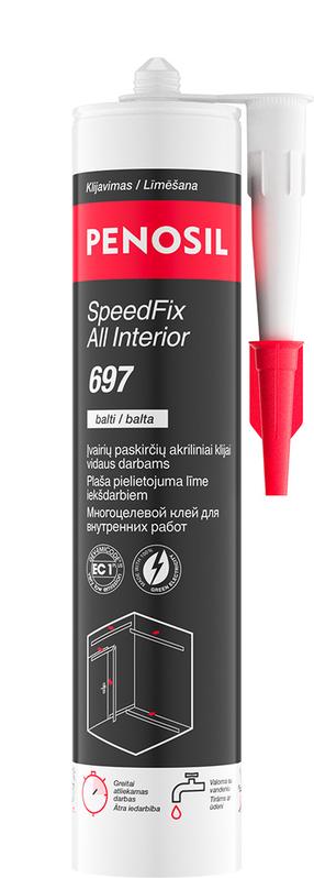Līme akrila Penosil SpeedFix All Interior 697, 0.290 l