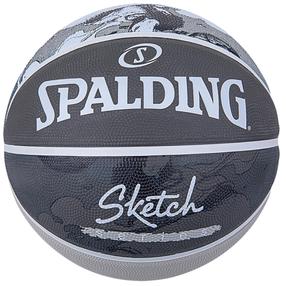 Баскетбольный мяч Spalding Sketch Jump, 7 размер, черный цв.