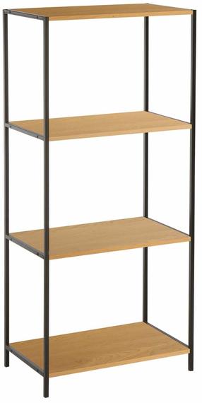 Напольная полка Home4you Harper, коричневый цв./черный цв., 110.5 см x 50 см x 30 см